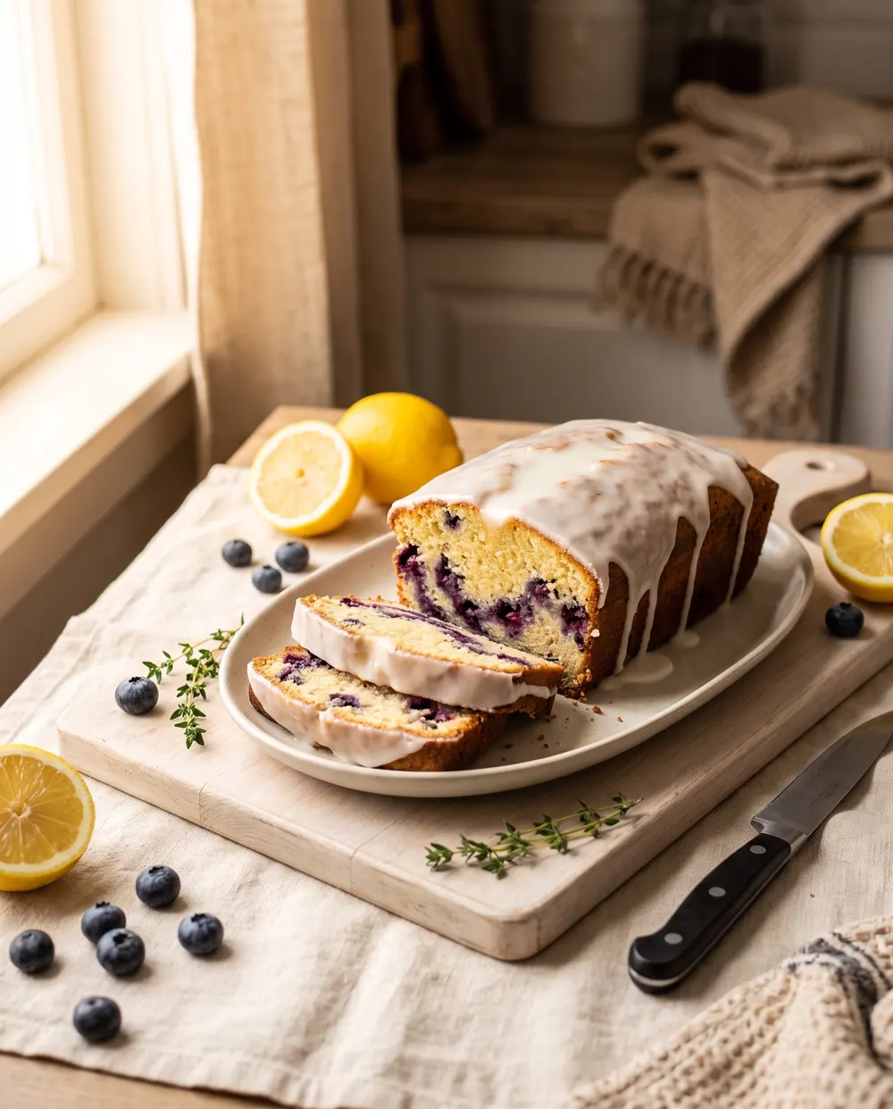 Lemon blueberry loaf