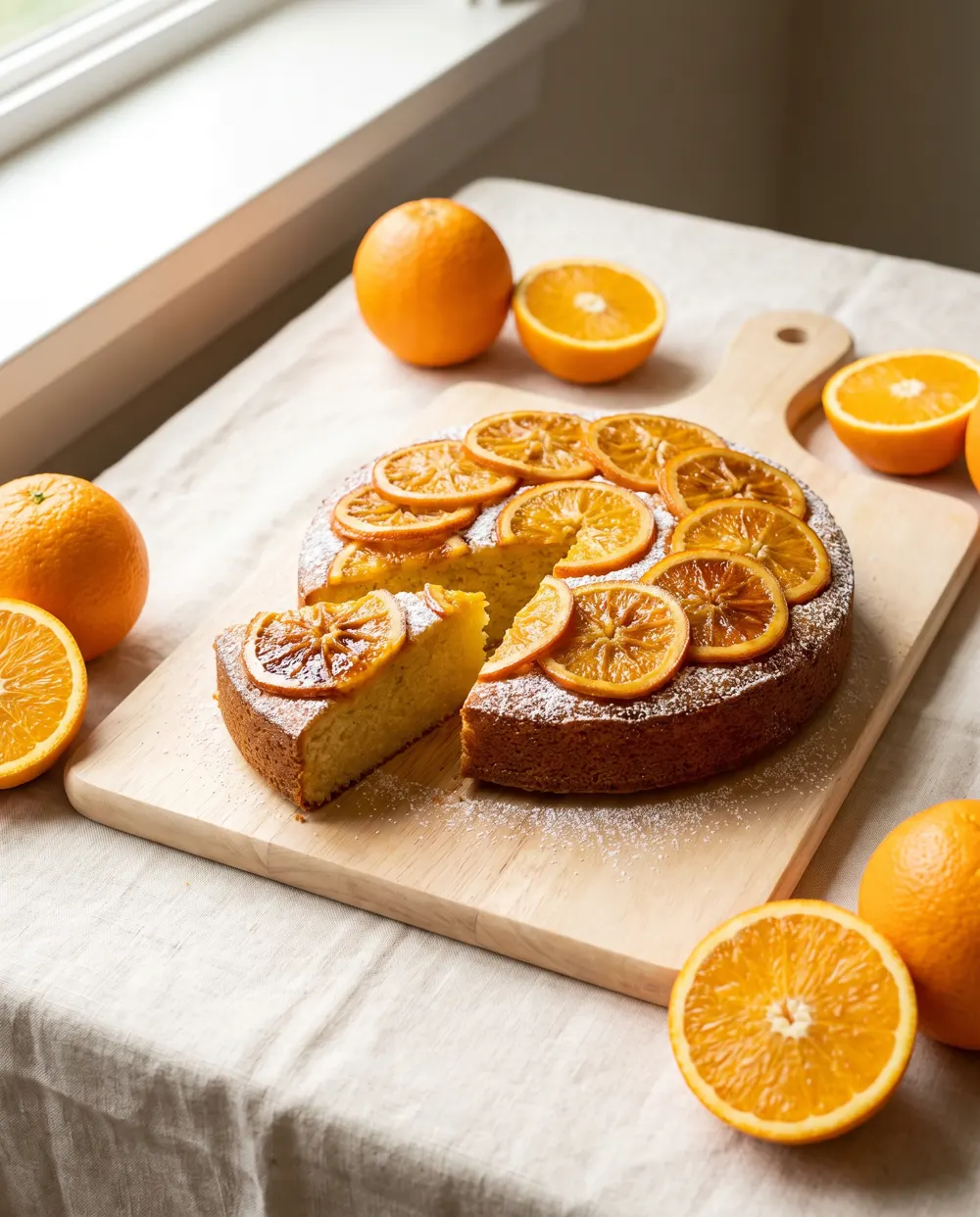 Olive oil orange cake