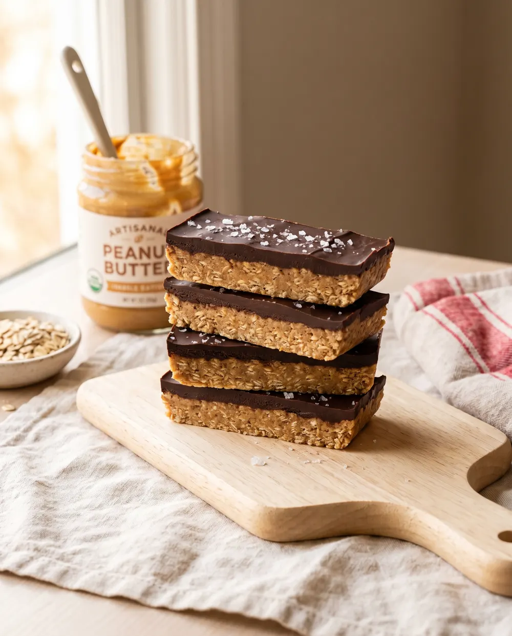 No-bake peanut butter bars